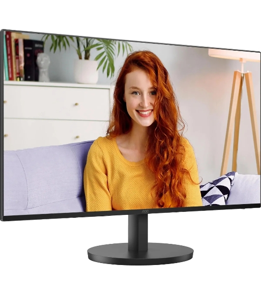 Монитор 27' AOC Basic-Line 27B3HA2 IPS 1920x1080, 100 Гц, 1 мс, 16:9, 250 кд/м2, 1xHDMI, VGA, 1x3.5 мм, черный