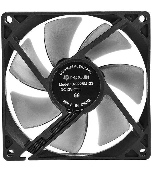 Вентилятор для корпуса ID-Cooling NO-9225-SD черный, 92 мм, 1500 об/мин, 29 дБ, 3 pin