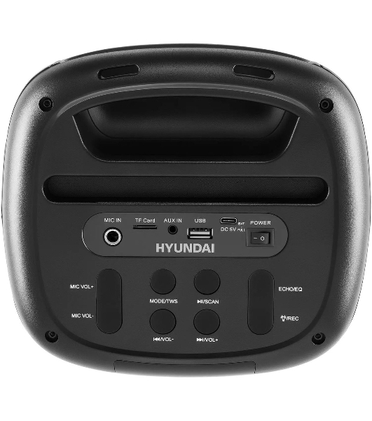 Минисистема Hyundai H-MC1231 черный 40Вт FM USB BT micro SD
