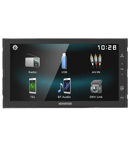 Автомагнитола Kenwood DMX1025BT, 2 DIN, 6.8', Bluetooth, USB Type-A
