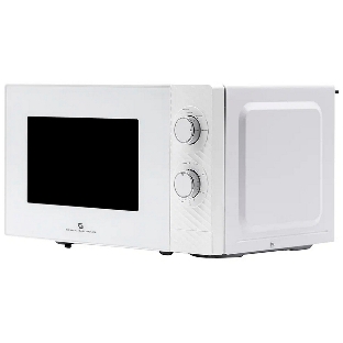 Микроволновая печь General Electronics GE MS120W белая, 20 л, 700 Вт, переключатели — поворотный механизм