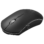 Мышь беспроводная Qumo Office Luna M74 черный, 1600 dpi, радиоканал, USB, кнопки - 6, фото2