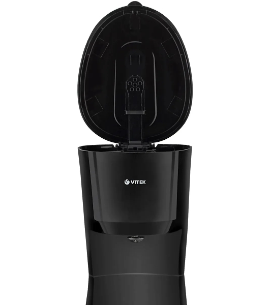 Кофеварка капельная Vitek VT-1528 BK черный, исп. кофе - молотый, 1.25 л, 750 Вт