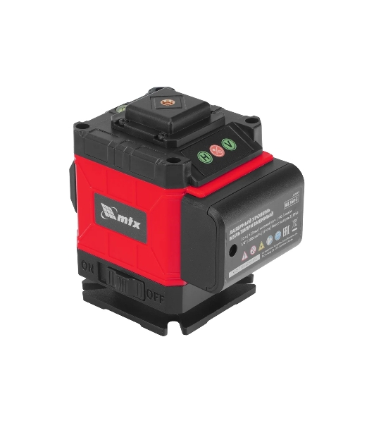 Лазерный уровень м-призм. MTX ML 360-3 Pro SET, 30 м, акк. Li 3000 мА·ч, состоит из 2 частей