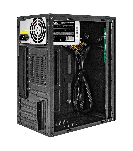 Компьютерный корпус Minitower ExeGate BAA-408-AAA450 (mATX, БП AAA450 с вент. 8см, 2хUSB, HD Audio, черный)
