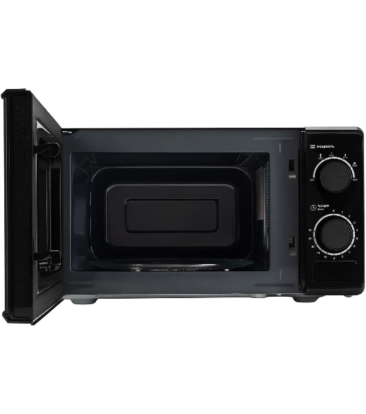 Микроволновая печь Hyundai HYM-M2096 черный, 20 л, 700 Вт, переключатели - поворотный механизм