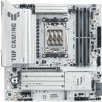 Материнская плата Asus TUF GAMING B850M-PLUS WIFI7 W, AM5, AMD B850, 4xDDR5, 4xSATA, 3xM.2, 1xPCIe 5.0 x16, 1xPCIe 3.0 x1, 1xDP, 1xHDMI, 1x2.5Gb LAN, Wi-Fi 7, Bluetooth 5.4, 1xUSB-C 20Gbps, 3xUSB-A 10Gbps, 4xUSB-A 5Gbps, 4xUSB-A 2.0, 5x3.5 мм, 7.1, mATX, фото 1