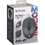 Мышь проводная Defender Alpha MB-507 черный, 1000 dpi, USB, кнопки - 3, фото2