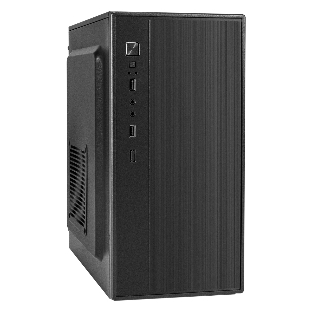 Компьютерный корпус Minitower ExeGate BAA-408-AAA450 (mATX, БП AAA450 с вент. 8см, 2хUSB, HD Audio, черный)