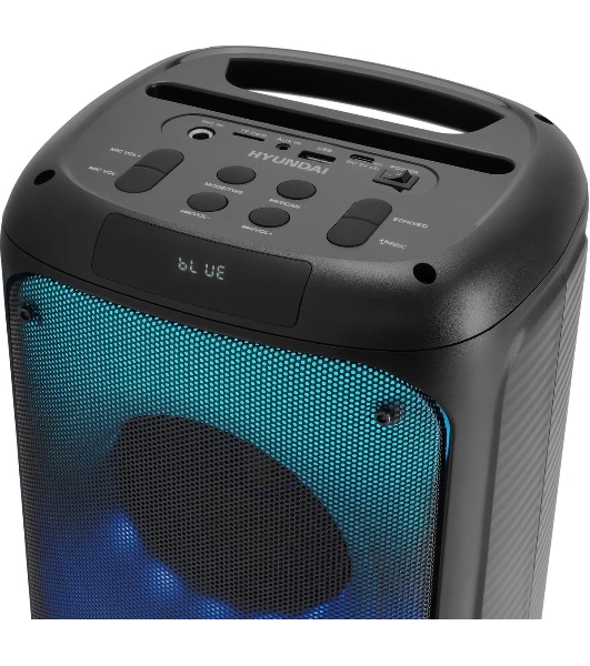 Минисистема Hyundai H-MC1231 черный 40Вт FM USB BT micro SD