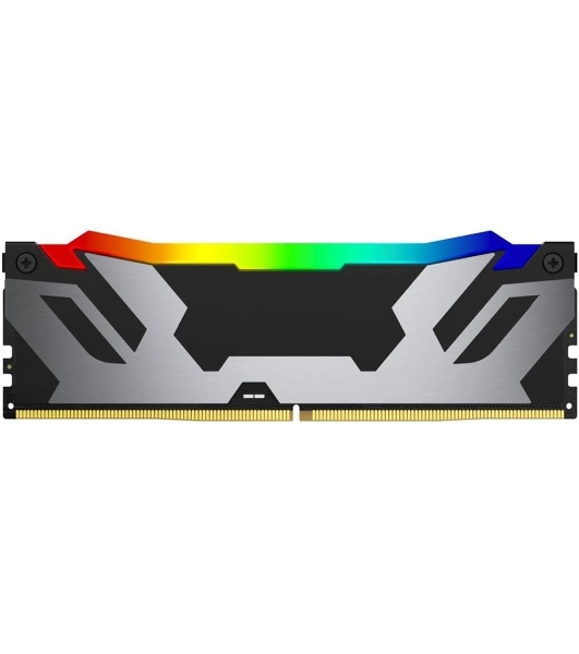 Оперативная память Kingston Fury Renegade, DDR5, 48Gb (1x48GB), 6400MHz, CL32, DIMM, с радиатором, RGB, серебристый/черный