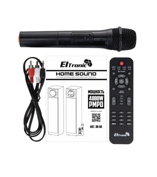 Акустическая система ELTRONIC (30-58) HOME SOUND - колонка 10', белый