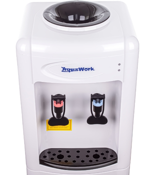 Кулер для воды Aqua Work 0.7LKR, верхняя загрузка, нагрев 90 °С, без охлаждения, белый/черный