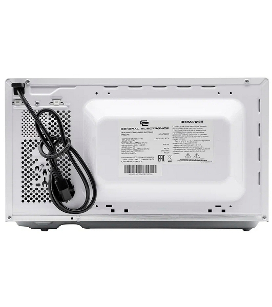Микроволновая печь General Electronics GE MS120W белая, 20 л, 700 Вт, переключатели — поворотный механизм
