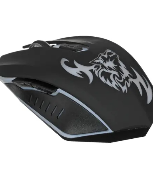 Мышь беспроводная Nakatomi MROG-15U черный, 1600 dpi, радиоканал, USB, кнопки - 6