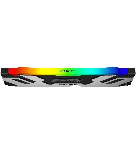Оперативная память Kingston Fury Renegade, DDR5, 48Gb (1x48GB), 6400MHz, CL32, DIMM, с радиатором, RGB, серебристый/черный