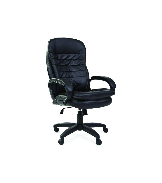 Кресло Chairman 795 LT черный, экокожа, 120 кг, механизм качания