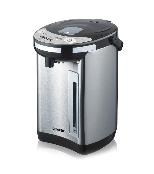 Термопот Centek CT-1084 сталь, 6.0 л, 750 Вт, 2 способа подачи воды, двойная защита от перегрева