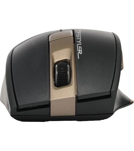 Мышь беспроводная A4Tech Fstyler FG35 золотистый/черный, 2000 dpi, радиоканал, USB, кнопки - 6