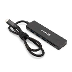 USB-концентратор 4-в-1 ExeGate DUB-2213C/CR (кабель-адаптер USB Type-C --> 2xUSB2.0+ 1xUSB3.0+Card Reader, Plug&Play, черный), фото 1