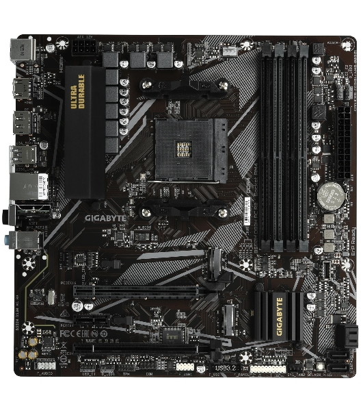 Материнская плата Gigabyte B550M DS3H AC R2, AM4, AMD B550, 4xDDR4, 4xSATA, 2xM.2, 1xPCIe 4.0 x16, 1xPCIe 3.0 x4, 1xPCIe 3.0 x1, 1xDP, 1xHDMI, 1x1Gb LAN, Wi-Fi, Bluetooth 5.0, 4xUSB-A 5Gbps, 2xUSB-A 2.0, 3x3.5 мм, 7.1, mATX