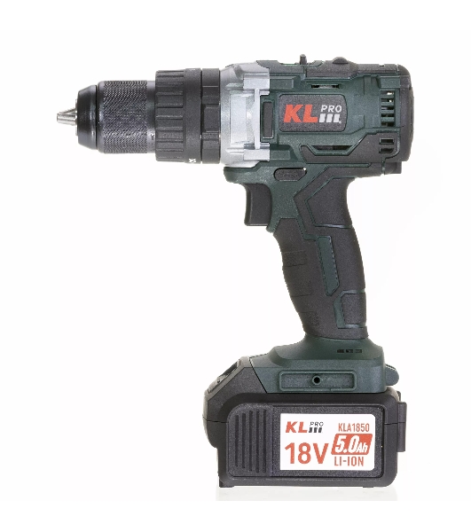 Дрель-шуруповерт Klpro KLDM18B-50, 18 В, 5 Ач, 60 Нм, бесщеточный, ударный