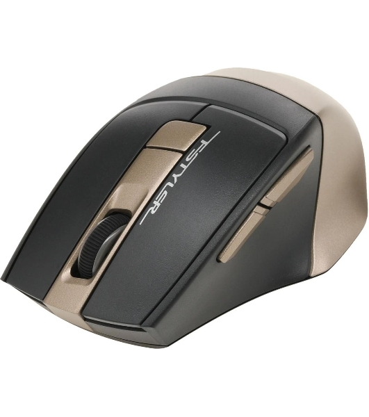 Мышь беспроводная A4Tech Fstyler FG35 золотистый/черный, 2000 dpi, радиоканал, USB, кнопки - 6