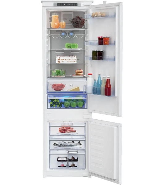 Встраиваемый холодильник Beko Diffusion BCNA306E2S двухкамерный белый
