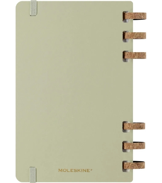Еженедельник Moleskine ACADEMIC SPIRAL DHSPK5212AMWH3 Large 150х210 мм 200 стр. кремовые страницы спираль киви
