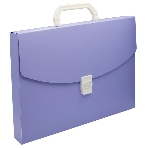 Папка-портфель Бюрократ Pastel PASTPP01VIO 1 отделение, A4, пластик, 0.7мм, фиолетовый, фото2