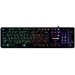 Клавиатура проводная Dialog Gan-Kata KGK-16U BLACK - игровая с RGb-подсветкой, USB, черная, фото 1