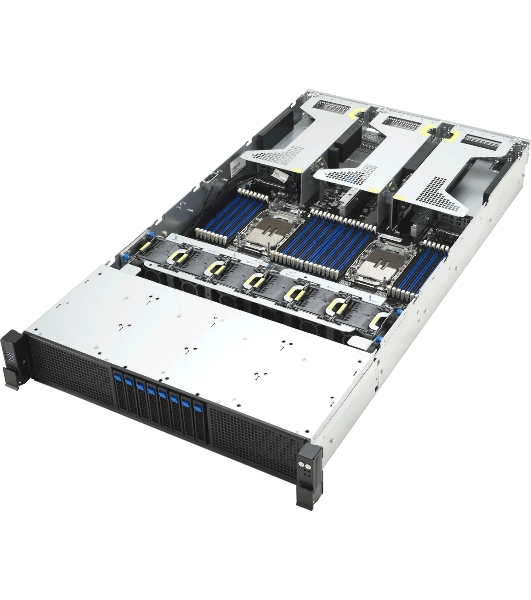 Серверная платформа ASUS RS720-E12-RS8G, 2U, 2x LGA 4710, 32x DDR5 6400, 8 x 2.5' hsb 8x SATA/SAS*/NVMe, 8x PCIe slots* + 2x OCP3.0*, 2x m.2 2280/2260, no LAN, 1+1 3200W