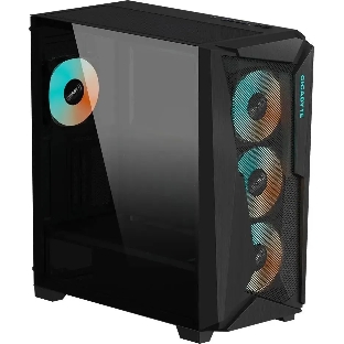 Компьютерный корпус Gigabyte C301G черный без БП ATX 4x120мм 4x140мм 2xUSB 3.0 audio bott PSU