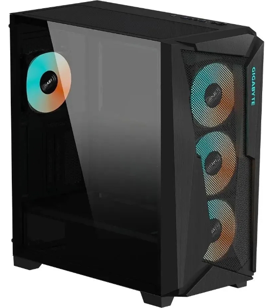 Компьютерный корпус Gigabyte C301G черный без БП ATX 4x120мм 4x140мм 2xUSB 3.0 audio bott PSU