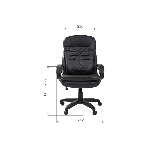 Кресло Chairman 795 LT черный, экокожа, 120 кг, механизм качания, фото3