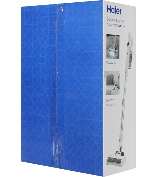 Пылесос вертикальный Haier HVC150 белый, питание от аккумулятора, 150 Вт, уборка сухая, пылесборник 0.8 л