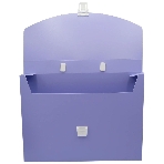 Папка-портфель Бюрократ Pastel PASTPP01VIO 1 отделение, A4, пластик, 0.7мм, фиолетовый, фото3