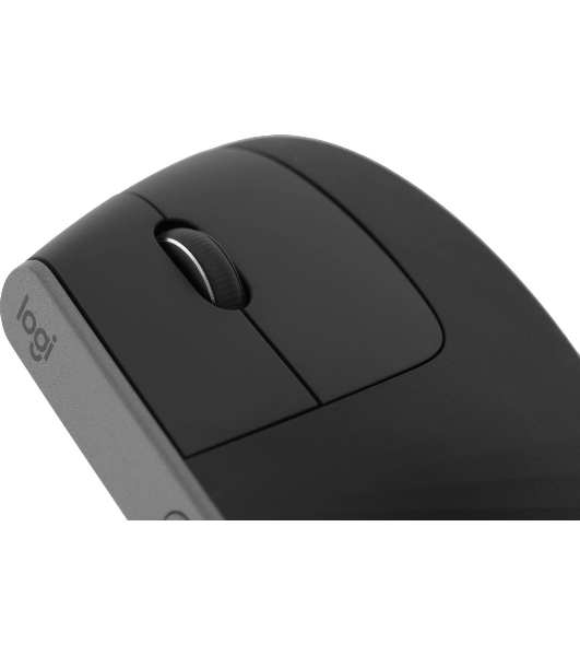 Мышь беспроводная/проводная Logitech MX Vertical графитовый, 4000 dpi, радиоканал, Bluetooth, USB, кнопки - 6