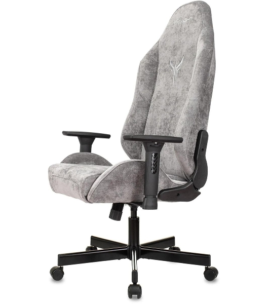 Кресло Бюрократ Knight N1 Fabric серый, ткань, 120 кг, механизм качания