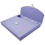 Папка-портфель Бюрократ Pastel PASTPP01VIO 1 отделение, A4, пластик, 0.7мм, фиолетовый, фото4