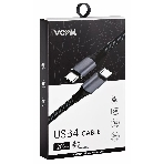 Кабель Thunderbolt4/USB4 Type-C, 5K@60Hz, 40Gbps, PD 100W, 5A, VCOM, 1.2м CU540M-1.2M, фото3