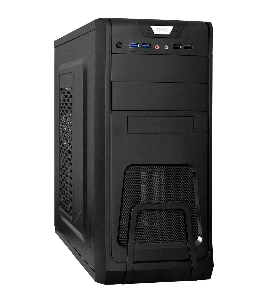Компьютерный корпус ExeGate Miditower ExeGate CP-603 Black, ATX, (CP450W, 80мм), 2хUSB+2хUSB 3.0, Audio