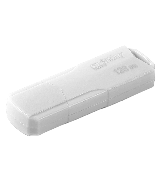 Флешка USB Smartbuy CLUE white (SB128GBCLU-W3), 128Gb, USB 3.1, R/W 40/25, белый