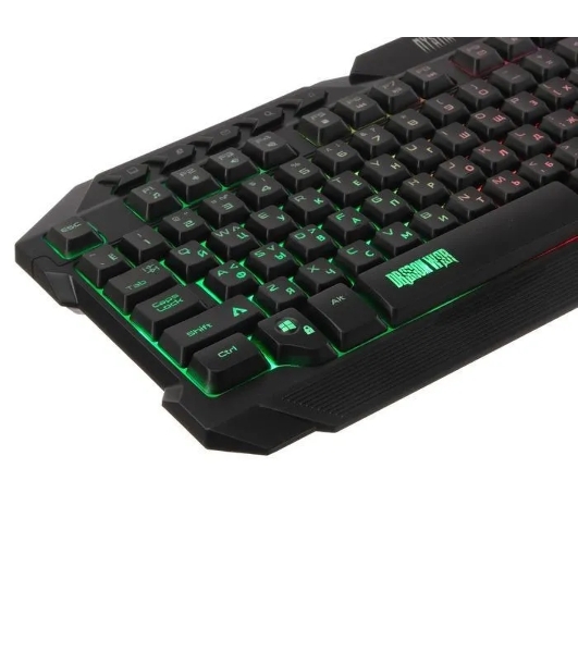 Комплект клавиатура+мышь Qumo Mystic K58/M76 проводной, USB, 3200 DPI, чёрный