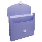 Папка-портфель Бюрократ Pastel PASTPP01VIO 1 отделение, A4, пластик, 0.7мм, фиолетовый, фото5