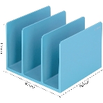 Подставка-ограничитель для книг Deli NS006BLUE Nusign 162x162x122мм синий, фото3