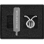 Шильд-символ Moleskine Zodiac Телец, металл, серебристый, коробка с европодвесом, PINTAURUSSILV, фото 1