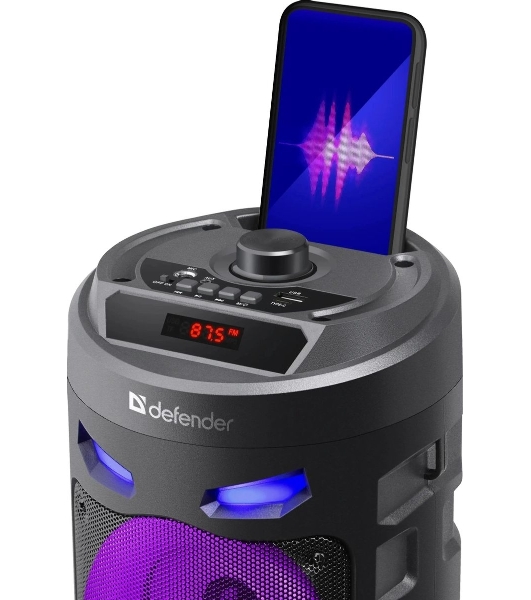 Портативная колонка Defender 16W черный CRASHBOOM