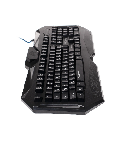 Комплект клавиатура+мышь Qumo Spirit of Wisdom проводной, USB, 2400 DPI, чёрный