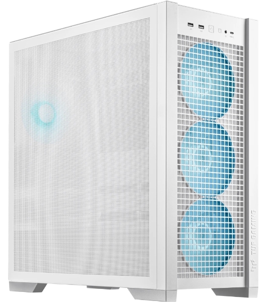 Компьютерный корпус ASUS TUF GAMING GT302 TG ARGb белый/GT302/ARGb FANS/WHT (90DC00I3-B19000)